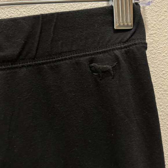 VS Pink Crop Cotton Leggings Size Large - Picture 3 of 3